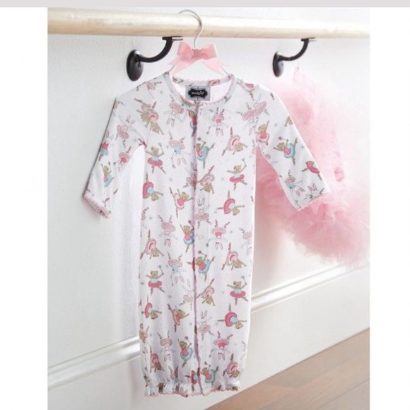 Mud Pie White and Pink Unicorn Sleep Sack - Picture 1 of 2